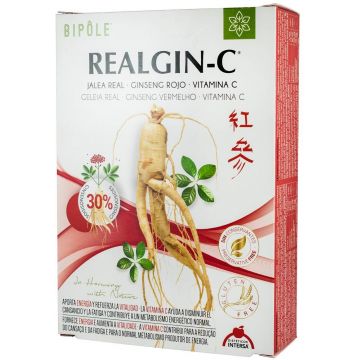 Realgin-c Laptisor De Matca, Ginseng Rosu Si Vitamina C, 20 Fiole - Bipole