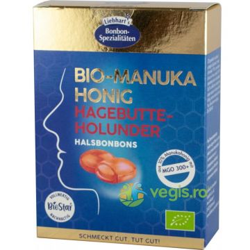 Bomboane cu Miere de Manuka, Macese si Soc Ecologice/Bio 100g