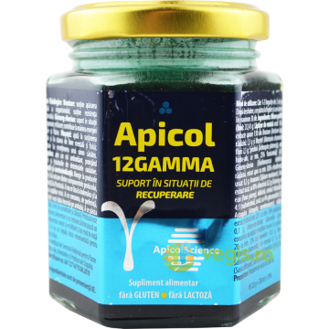 Miere Albastra cu Spirulina si Tamaie Apicol12Gamma 200ml