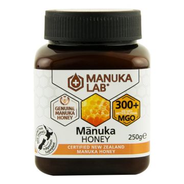 Miere de Manuka MANUKA LAB, MGO 300+ Noua Zeelanda, 250 g, naturala
