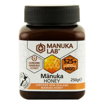 Miere de Manuka MANUKA LAB, MGO 525+ Noua Zeelanda, 250 g, naturala