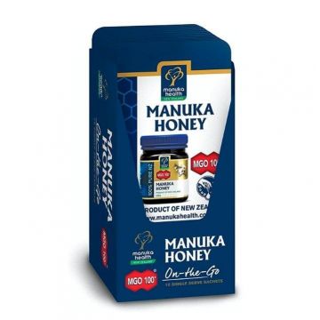 Miere de Manuka MGO 100+ pliculete (12 buc x 5g)