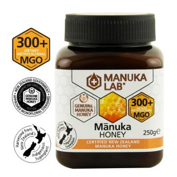 Miere de Manuka, MGO 300+ Noua Zeelandă Naturală, 250g | MANUKA LAB