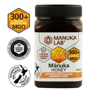 Miere de Manuka, MGO 300+ Noua Zeelandă Naturală, 500g | MANUKA LAB