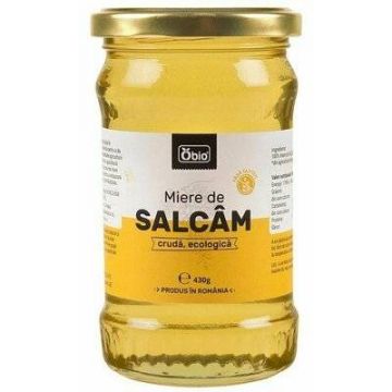 Miere de salcam cruda, eco-bio, 430g - Obio