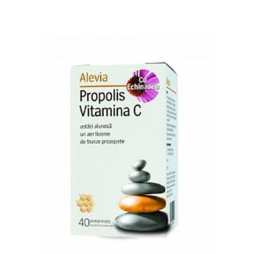 Propolis vitamina C 40cps, Alevia