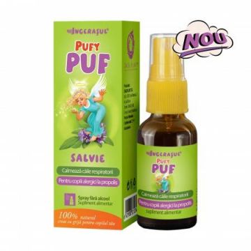 PufyPUF Salvie fara alcool spray 20ml - Dacia Plant