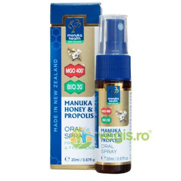 Spray Oral cu Miere de Manuka (MGO 400+) și Propolis 20ml