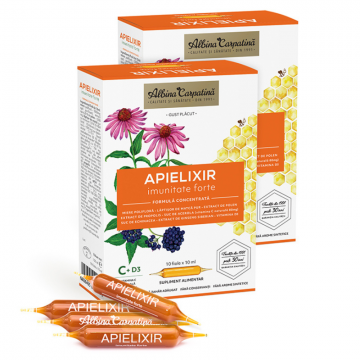 Apielixir imunitate forte 20 fiole x 10ml + 10 fiole