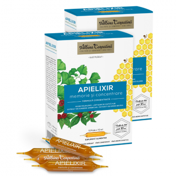 Apielixir memorie si concentrare 20+10 fiole x 10ml