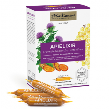 APIELIXIR protecție hepatică și detoxifiere 10 fiole x 10 ml