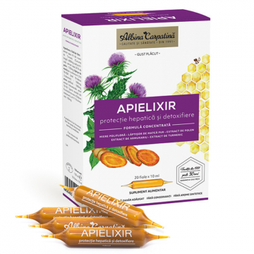 APIELIXIR protecție hepatică și detoxifiere 20 fiole x 10 ml