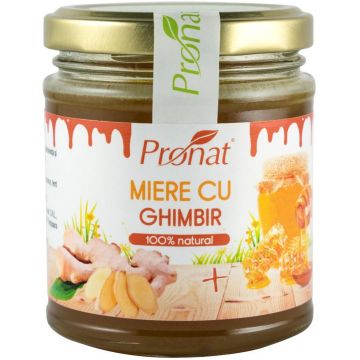 Miere cu ghimbir, 220g - Pronat