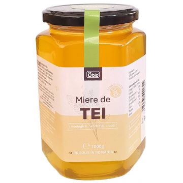 Miere de tei, cruda, nefiltrata, eco-bio - Obio 1kg