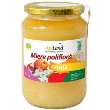 Miere poliflora cruda eco 1kg - APILAND