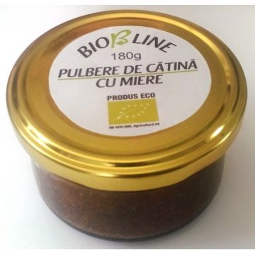 Miere poliflora cu pulbere catina eco 180g - BIO B LINE