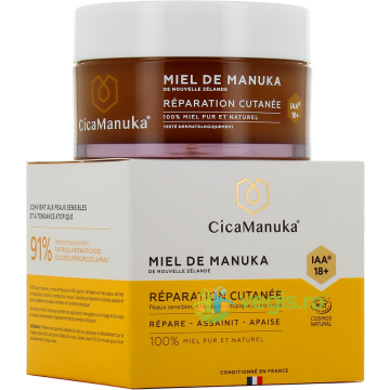 Crema Reparatoare pentru Piele 100% Miere de Manuka IAA18+ 150ml