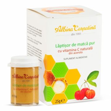 Laptisor matca pur crud vitamina C acerola 25g - ALBINA CARPATINA