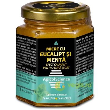 Miere cu Eucalipt si Menta 200ml