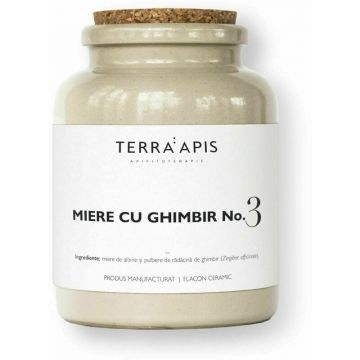 MIERE CU GHIMBIR NO. 3, naturala, 400gr, Terra Apis