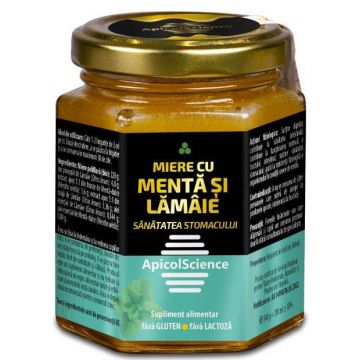 Miere cu Menta si lamaie 200ml - DVR Pharm