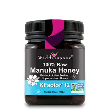 Miere de Manuka KFactor 12 RAW 100% Naturala Wedderspoon (Ambalaj: 250 grame)
