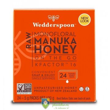 Miere De Manuka KFactor 16 raw 24 plicuri*5 gr