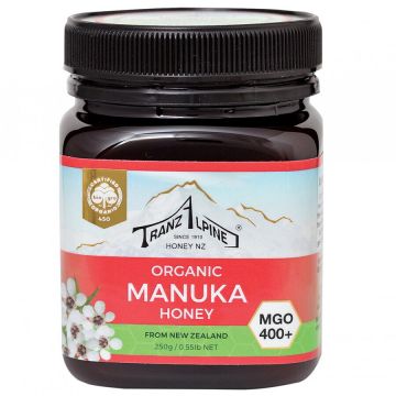 Miere de Manuka MGO 400+ bio 250g TranzAlpine