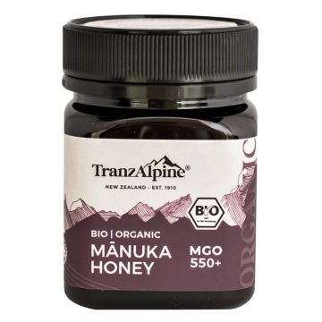 Miere de Manuka MGO 550+ bio 250g TranzAlpine