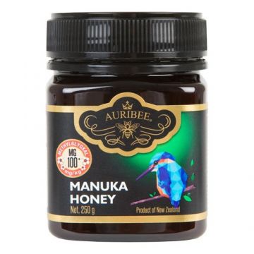 Miere Manuka MG100+ 250gr Auribee (Concentratie: 250g) Miere Manuka MG100+ 250gr Auribee (Concentratie: 250g)