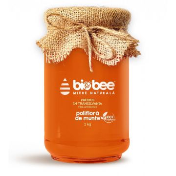 Miere Polifloră de munte BioBee (Gramaj: 1000 grame)