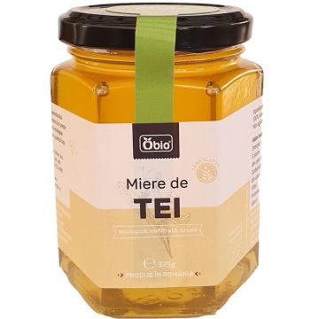 Miere tei cruda nefiltrata bio 375g - OBIO