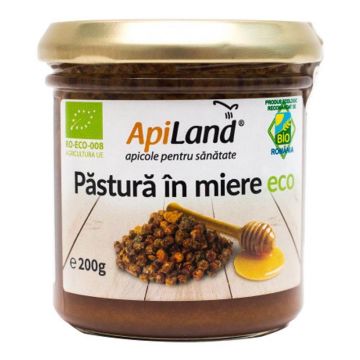 Pastura in miere Apiland, bio, 200 g
