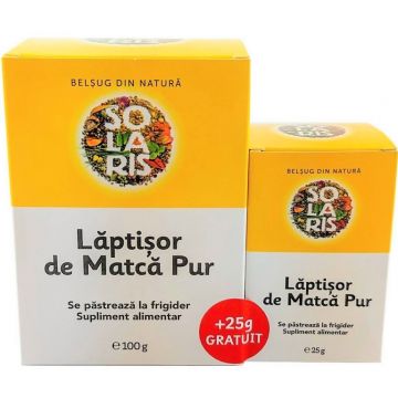 Promo Laptisor matca pur crud 100g+25g - SOLARIS