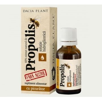 Propolis Tinctura fara alcool cu picurator Dacia Plant 20 ml