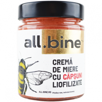 Crema de Miere cu Capsuni Liofilizate 300g
