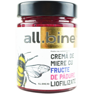 Crema de Miere cu Fructe de Padure Liofilizate 300g