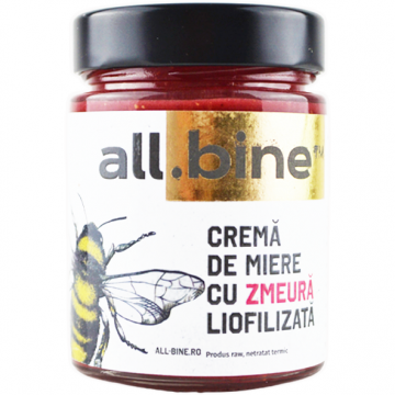 Crema de Miere cu Zmeura Liofilizata 300g