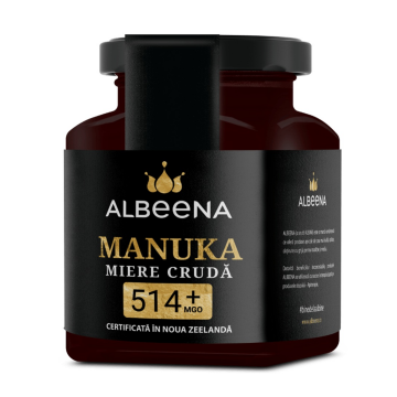 Miere de Manuka cruda, MGO 514+, 200 g, Albeena Miere de Manuka cruda, MGO 514+, 200 g, Albeena