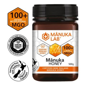 Miere de Manuka MANUKA LAB, MGO 100+ Noua Zeelanda, 500 g, naturala - Default Miere de Manuka MANUKA LAB, MGO 100+ Noua Zeelanda, 500 g, naturala - Default