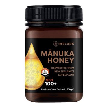 Miere de Manuka Melora, MGO 100+ (UMF 5) Noua Zeelanda, 500 g, naturala - Default