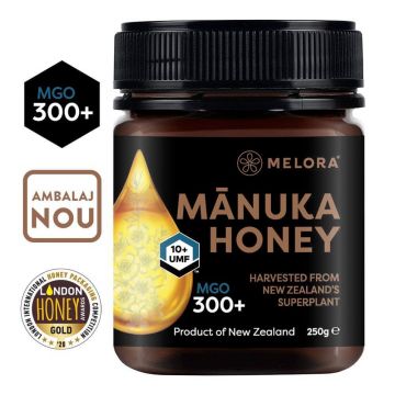 Miere de Manuka MELORA, MGO 300+ (UMF 10+) Noua Zeelanda, 250 g, naturala - Default Miere de Manuka MELORA, MGO 300+ (UMF 10+) Noua Zeelanda, 250 g, naturala - Default