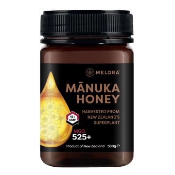Miere de Manuka MELORA, MGO 525+ (UMF 15) Noua Zeelanda, 500 g, naturala - Default