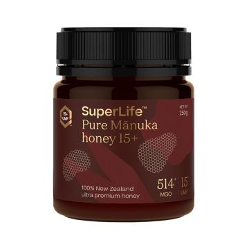 Miere de Manuka SuperLife  UMF 15+ | MGO 514+ - 250g Miere de Manuka SuperLife  UMF 15+ | MGO 514+ - 250g