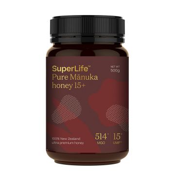Miere de Manuka SuperLife  UMF 15+ | MGO 514+ - 500g Miere de Manuka SuperLife  UMF 15+ | MGO 514+ - 500g