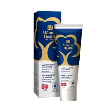 Pastă de dinți cu fluor, Miere de Manuka MGO 250+ și ulei de Manuka pentru adulți - 75 ml