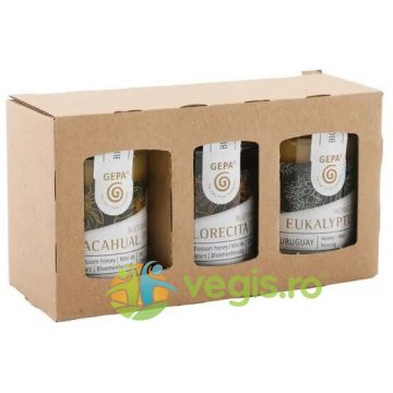 Set din 3 Feluri de Miere Ecologica/Bio 3x125g